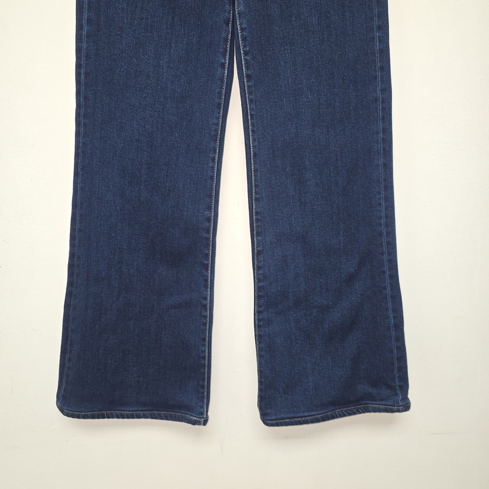 Hidden Happi Jeans Women's Dark Wash Size 27 High Rise Comfort Wide Leg Stretch - Picture 4 of 10